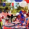 6PCS 4th of July Glitter Puffy Star Picks – Red, White & Blue Foam Sparkly Sticks for Independence Day, Memorial Day, Americana Party Crafts, and Patriotic Decorations
